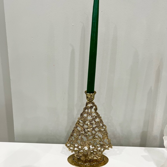 Vintage holiday candle holder - Picture 4 of 6